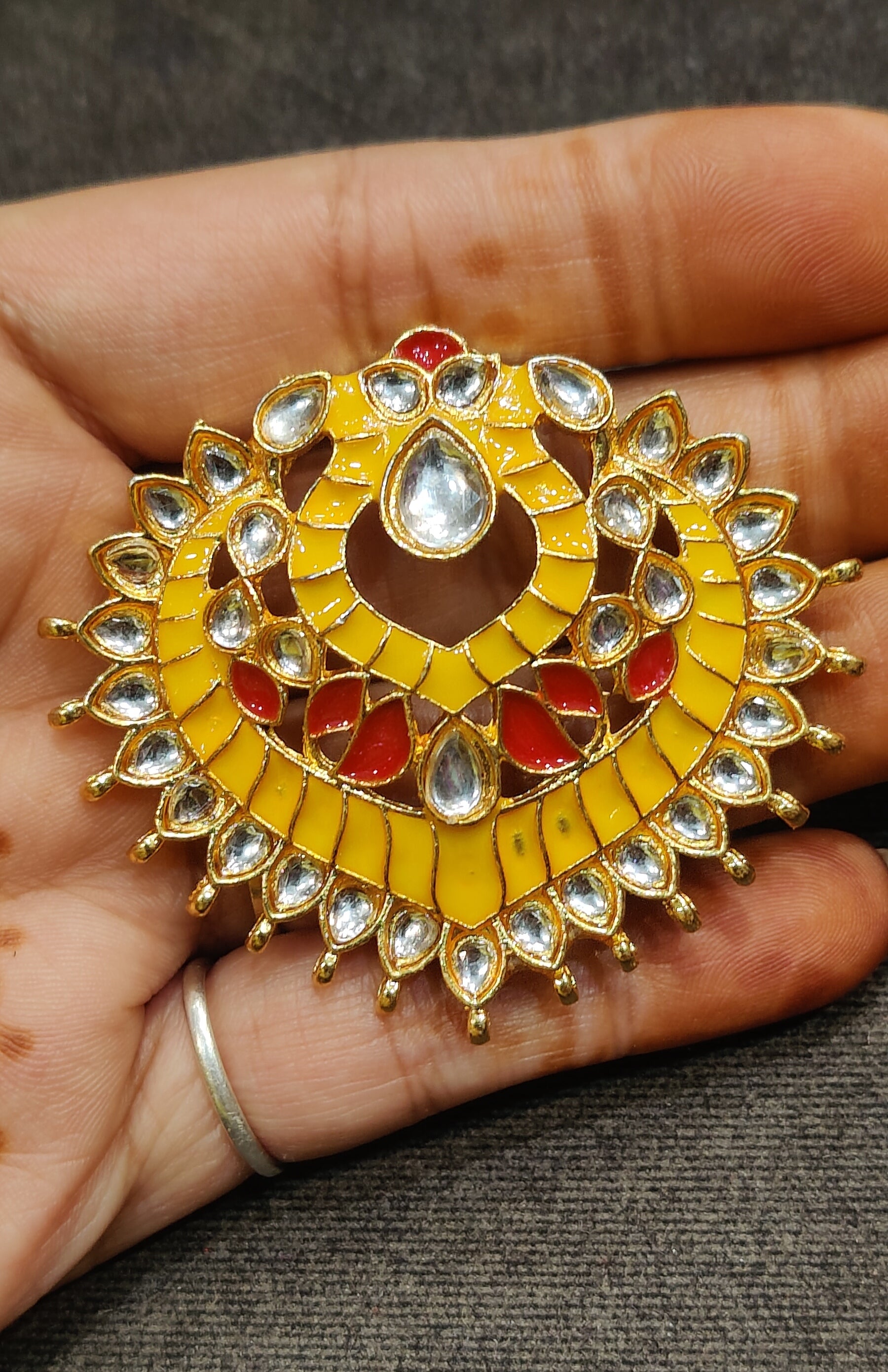 Meena kundan Pendant || Single piece packing