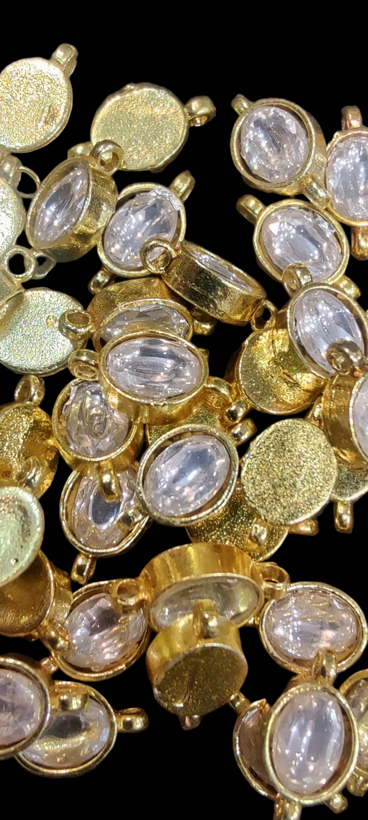 Single Stone Jadau Kundan|| 12 piece packing & 100 piece packing