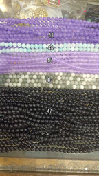 Onyx beads/ Marble beads 8mm || Approx 48 beads in a line || 1 line packing || 47 colours available ||