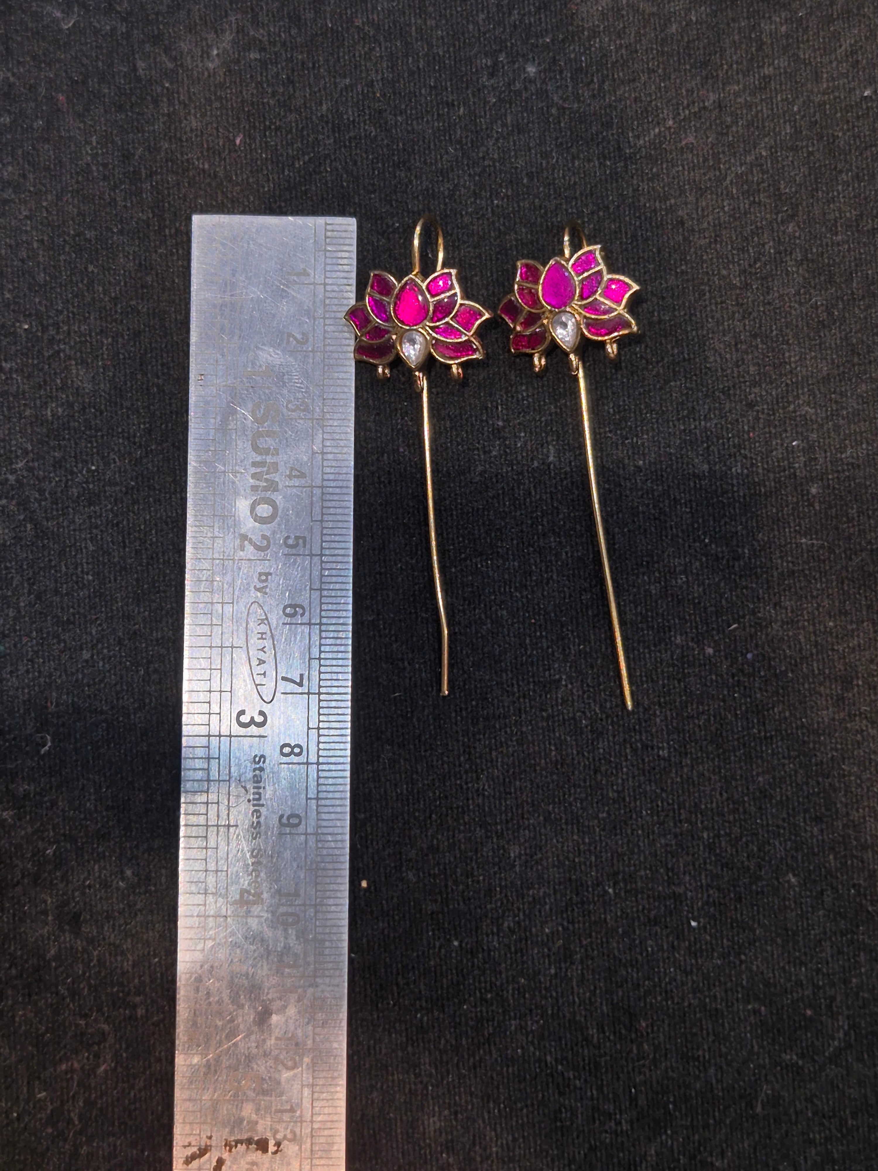 Jadau lotus bugadi || 1 pair pack ||