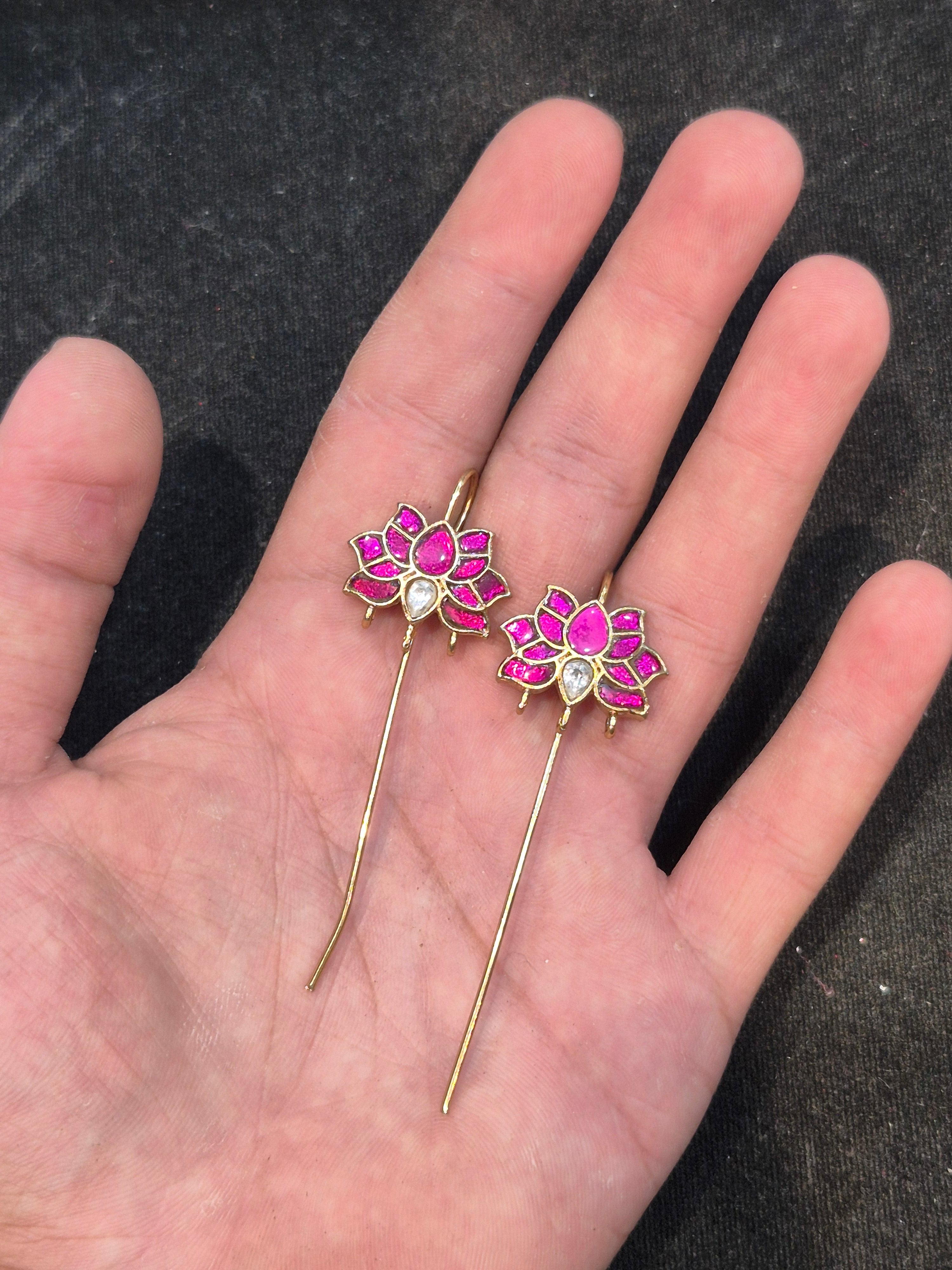 Jadau lotus bugadi || 1 pair pack ||