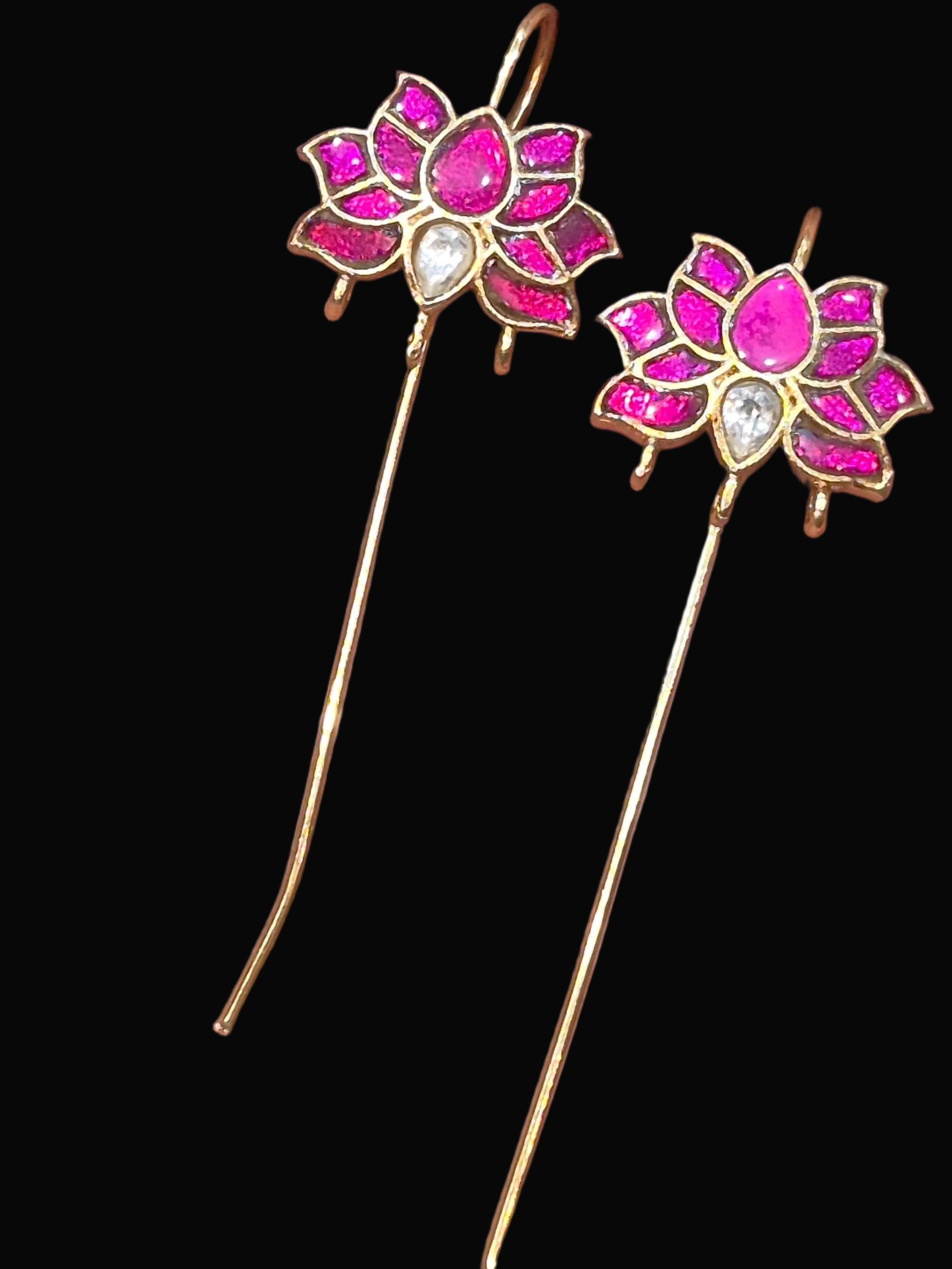 Jadau lotus bugadi || 1 pair pack ||