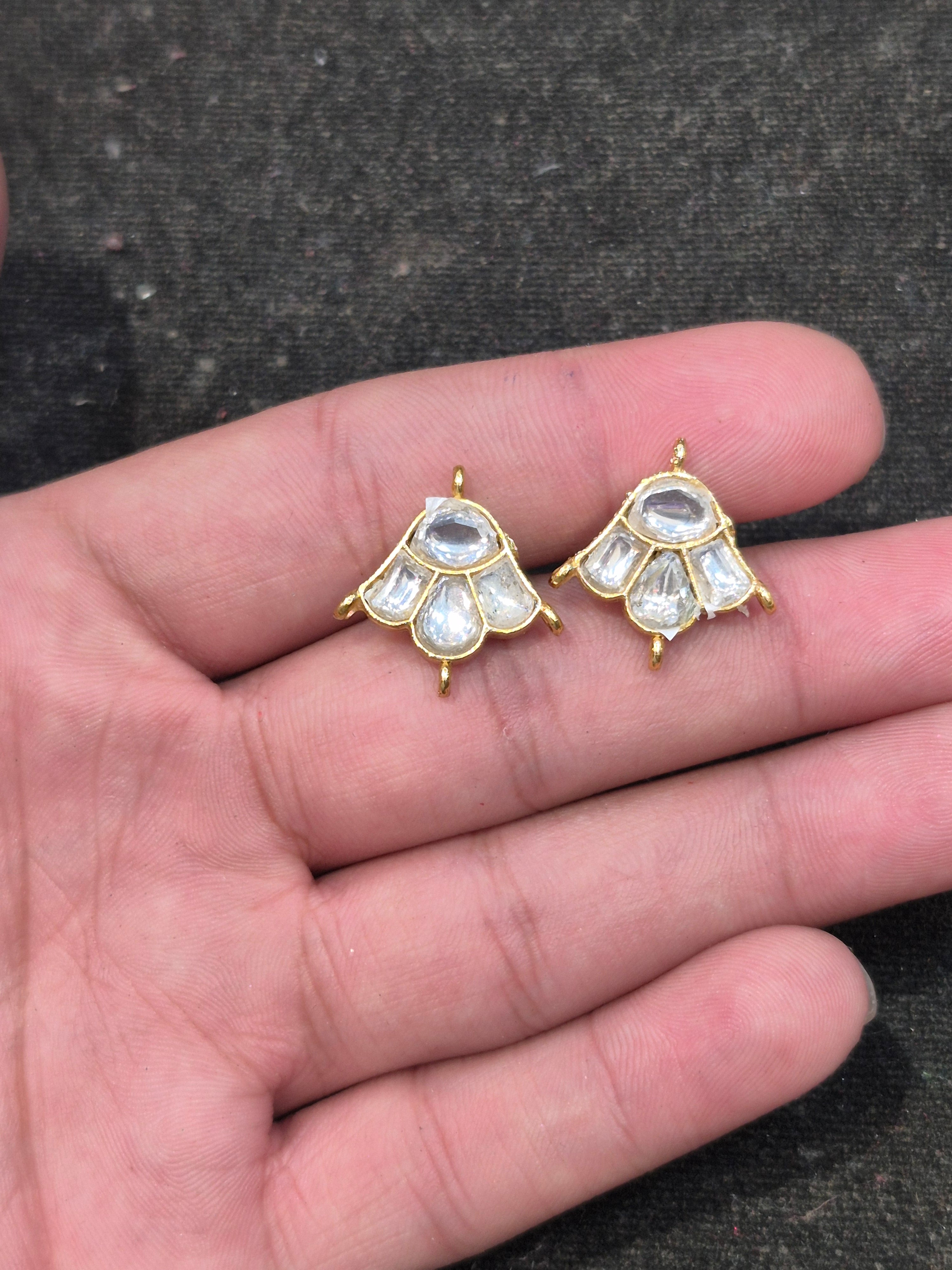 Jadau tops || 8 stones || 1 pair pack