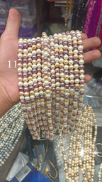 Real Shell pearls 8mm || 16 colour || 1line pack ||