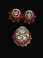 Moissanite pendant earring set || 1 set packing