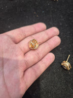 Polki tops 18k gold platted || 1 pair pack||