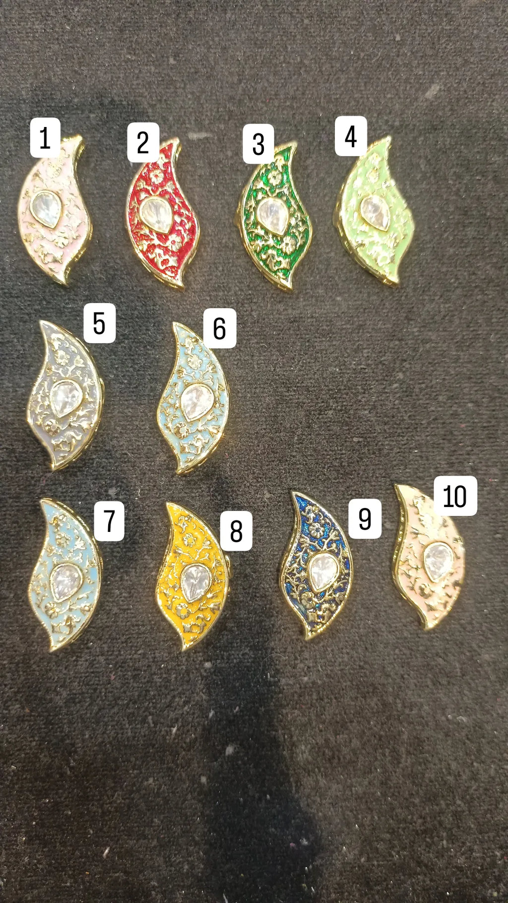 Premium Meena polki kundan