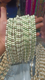 Real Shell pearls 8mm || 16 colour || 1line pack ||