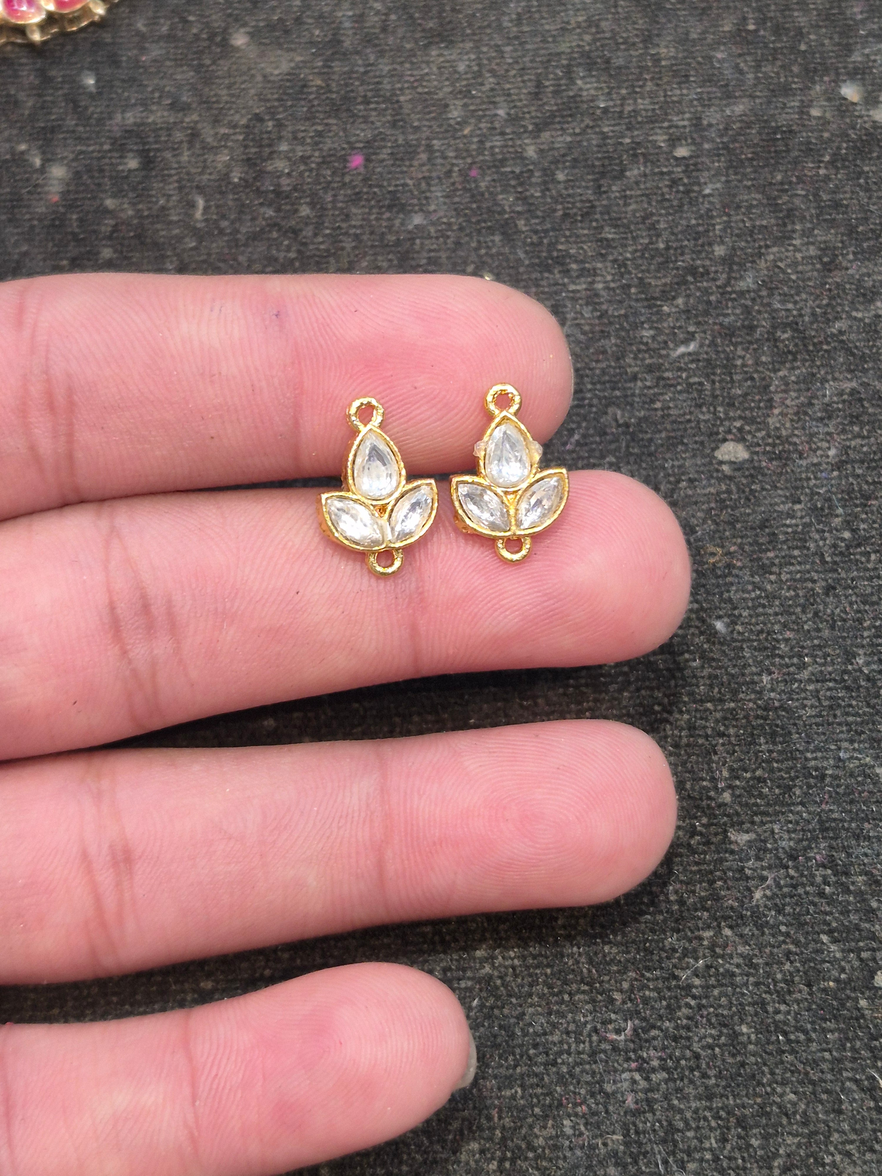 Jadau tops || 6 stones || 1 pair pack