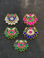 Big jadau pendant || 25 stones ||