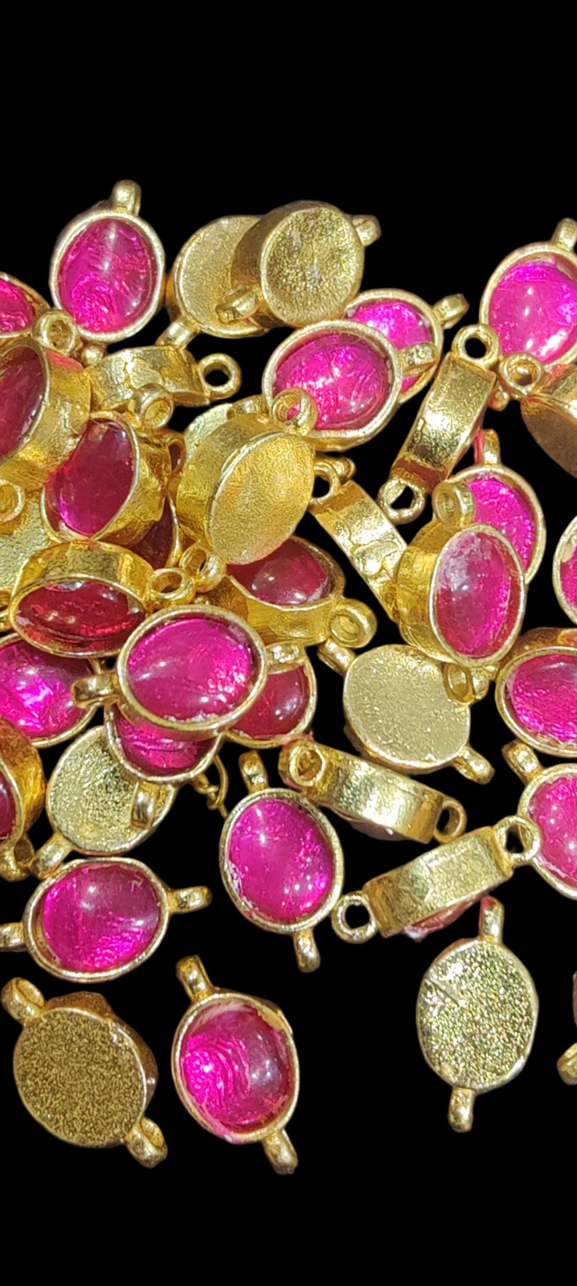 Single Stone Jadau Kundan|| 12 piece packing & 100 piece packing
