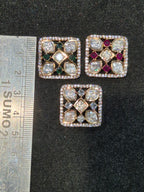 Polki kundan|| 1 piece and 6 piece back||