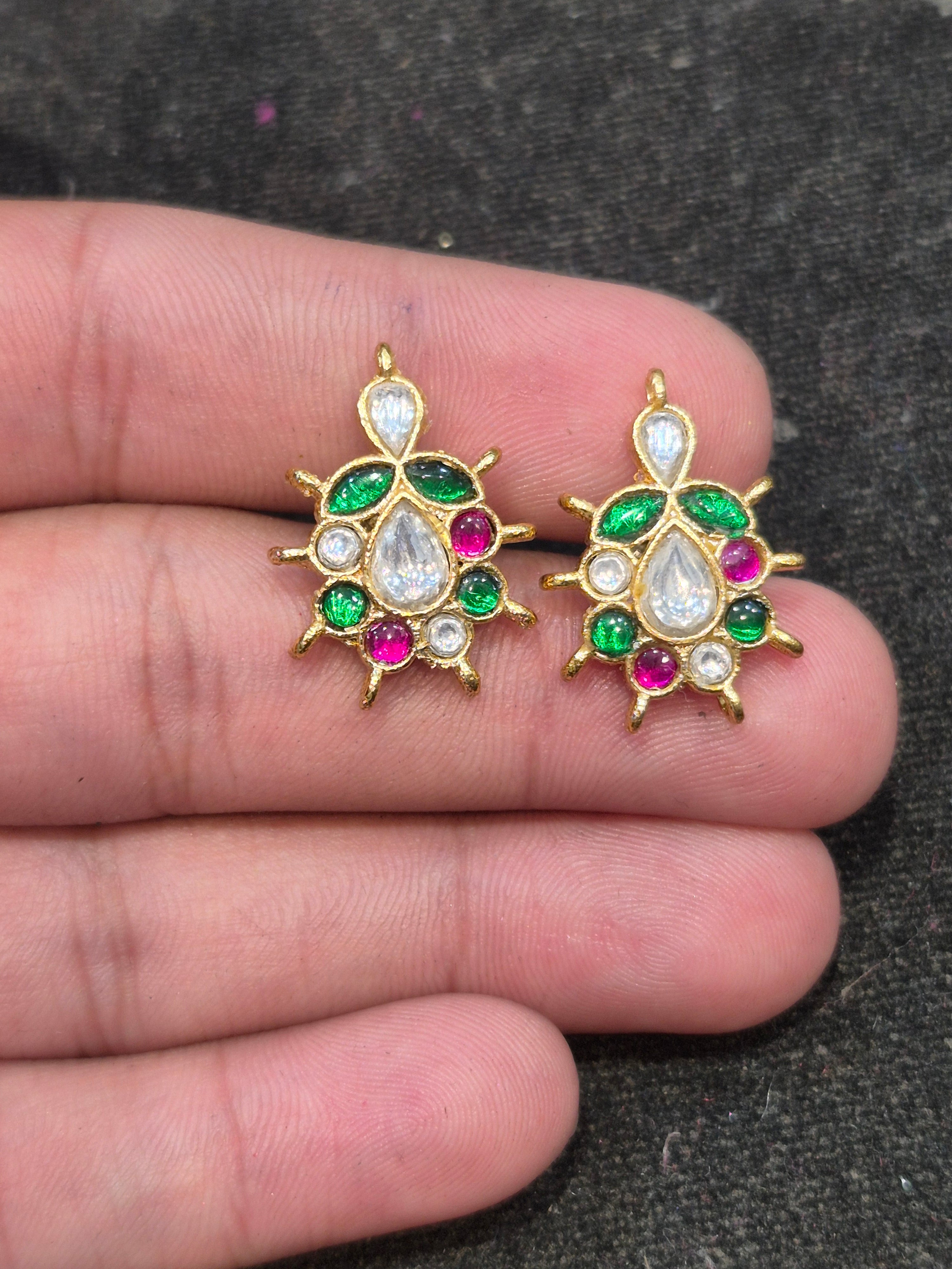 Jadau tops || 20 stones || 1 pair pack