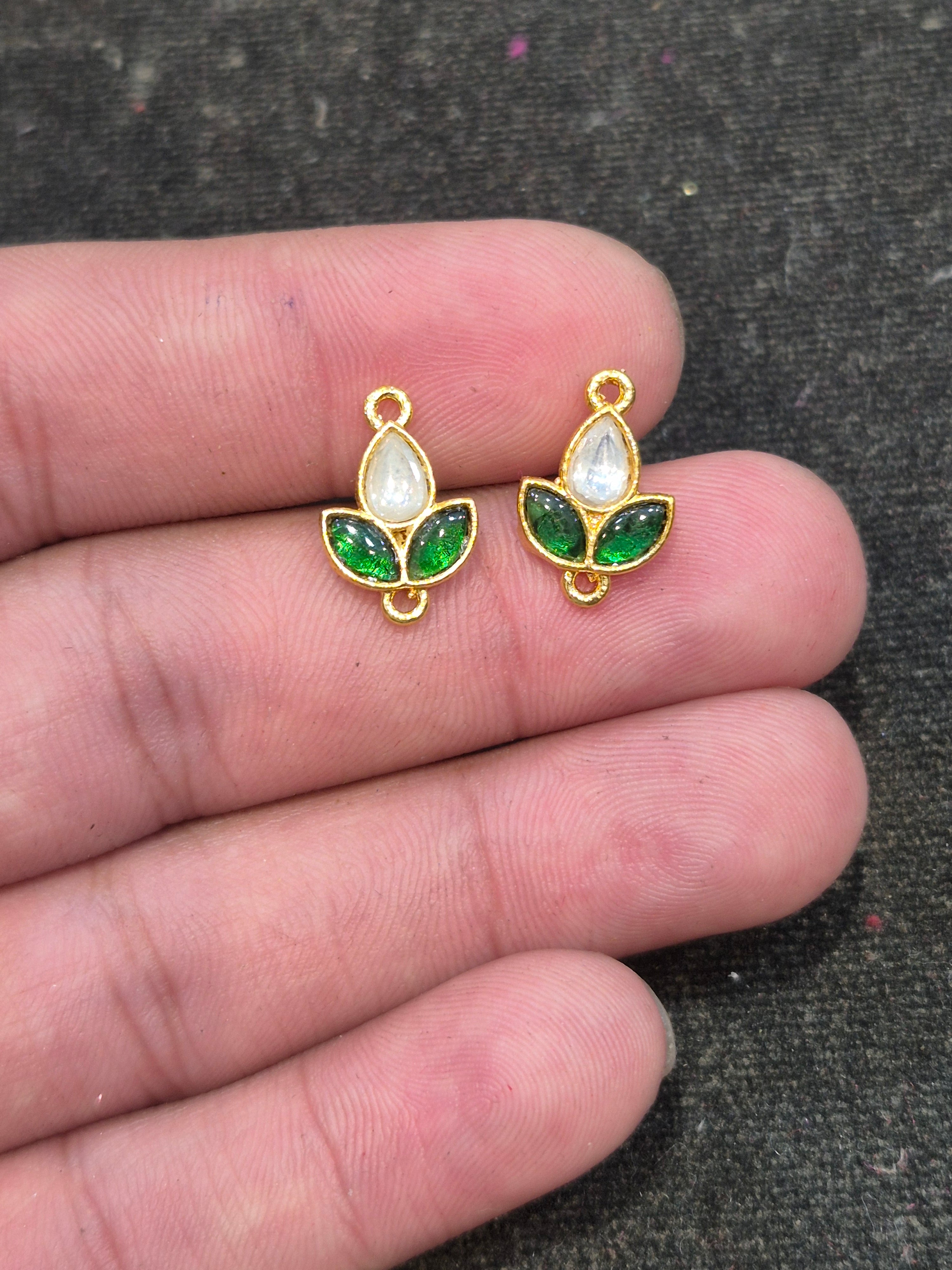 Jadau tops || 6 stones || 1 pair pack