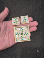 Pendant earring set || 3 colours ||