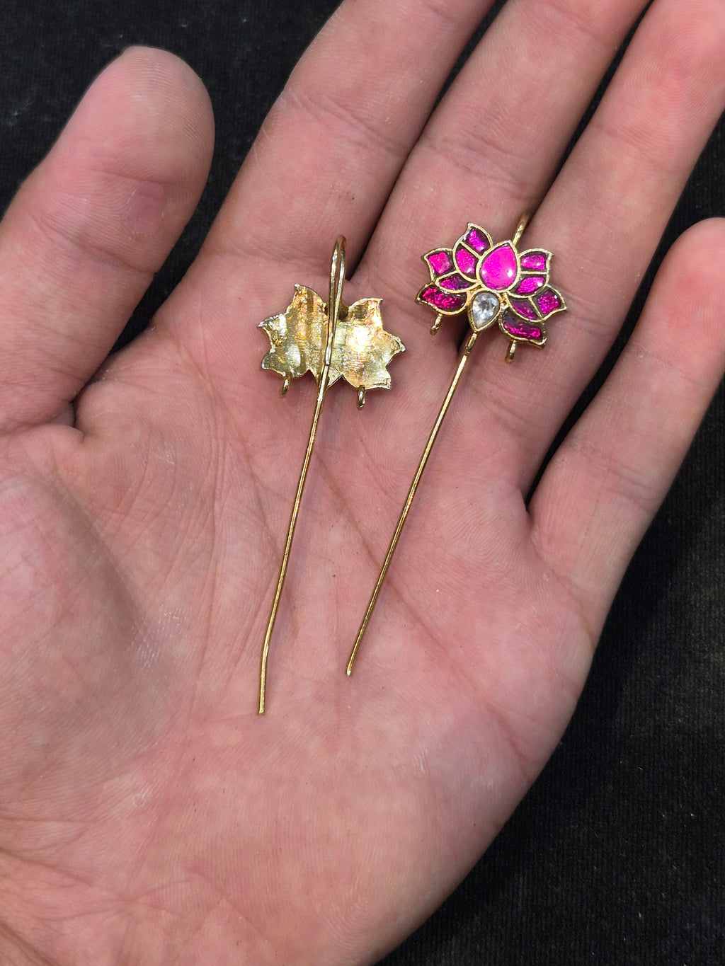 Jadau lotus bugadi || 1 pair pack ||