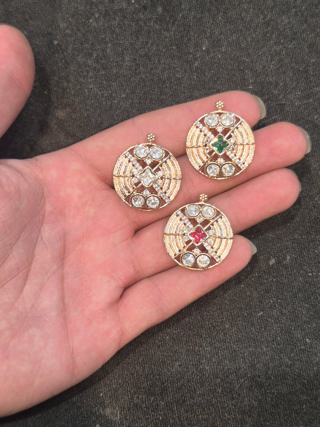 Polki pendants || 1 piece and 6 piece pack ||