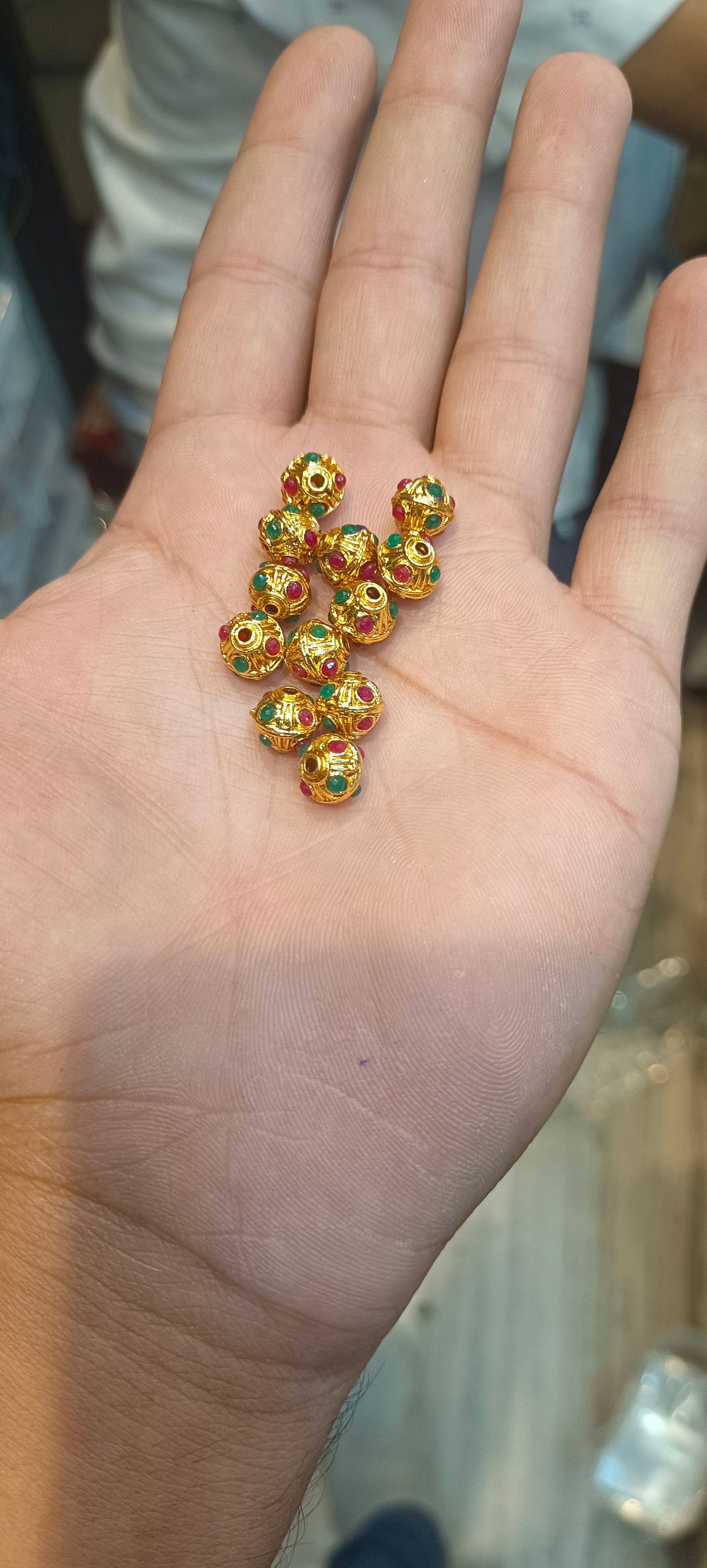 8mm brass balls || anti tarnish||12pcs pack ||