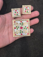 Pendant earring set || 3 colours ||