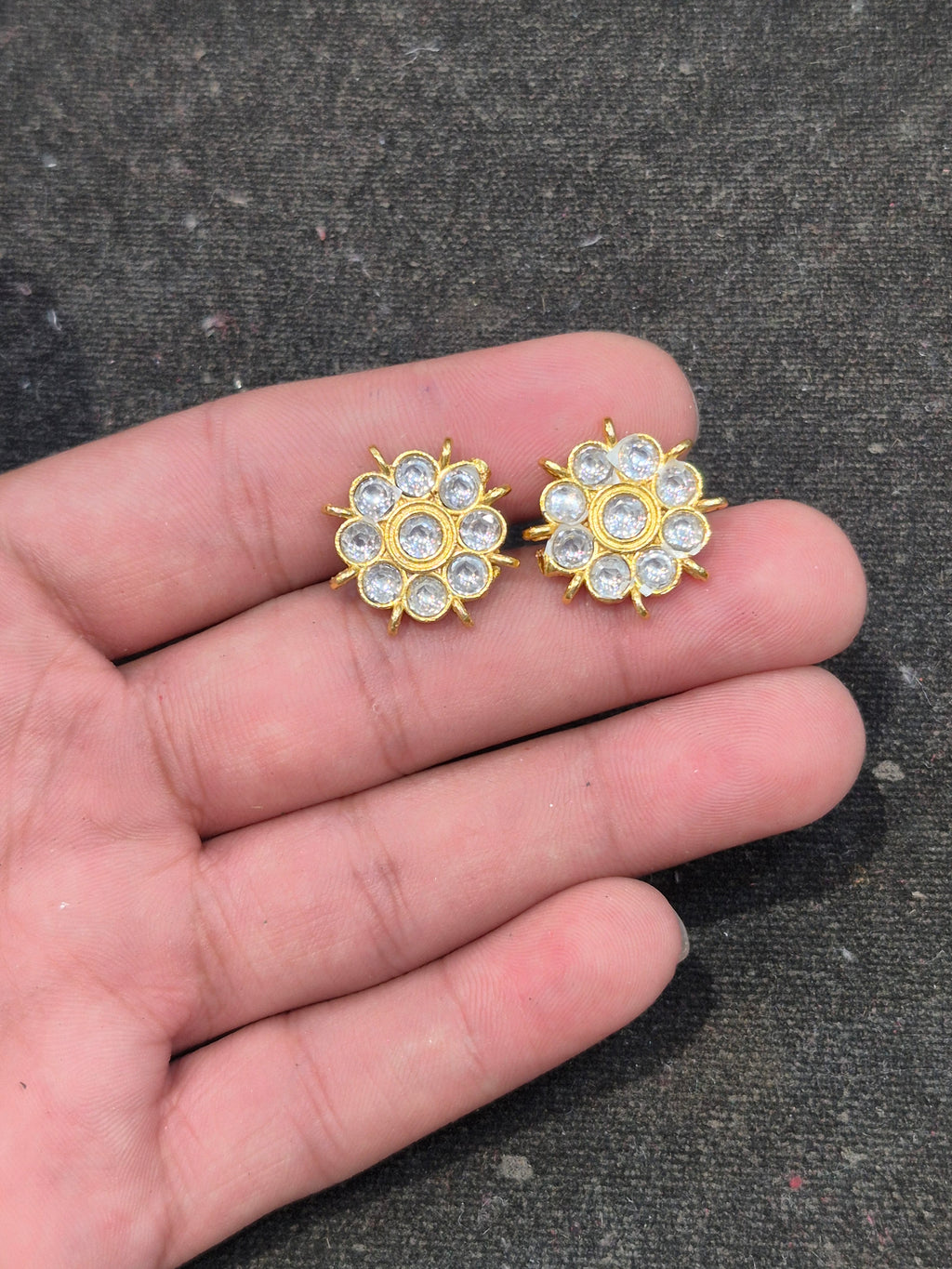 Jadau tops || 18 stones || 1 pair pack