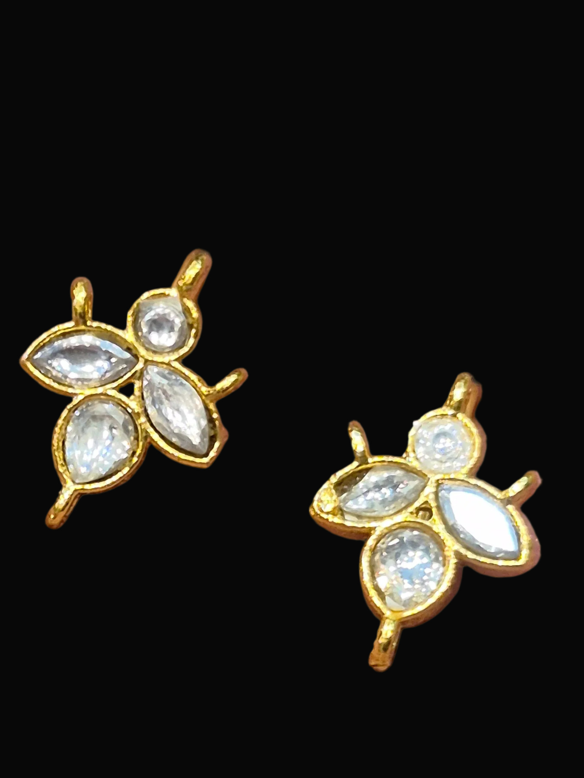 Jadau earcuffs  || 8 stones || 1 pair pack