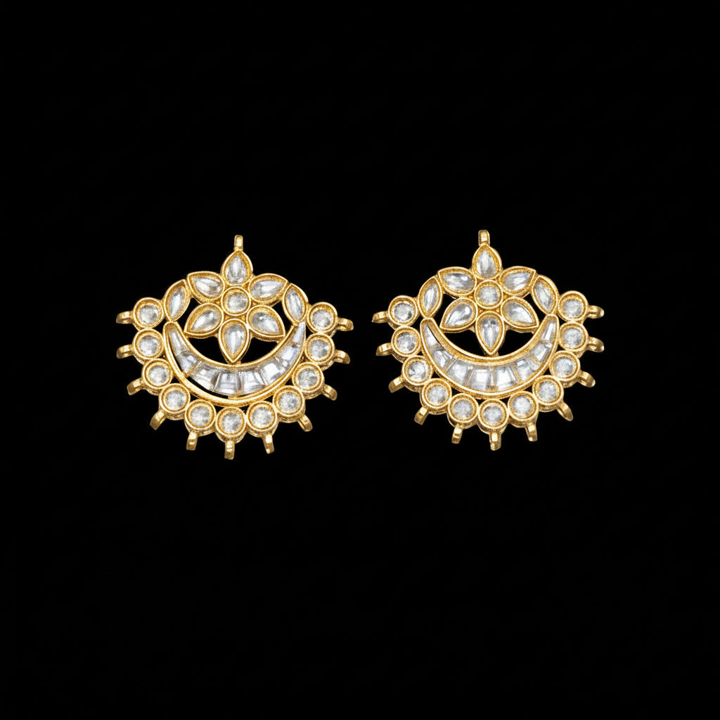 Meena Kundan Pendant|| Six piece packing