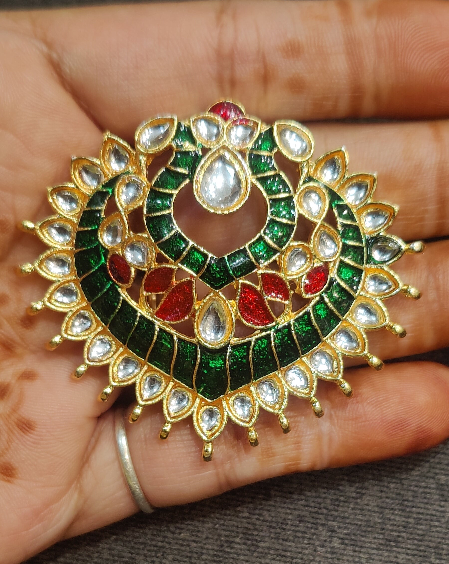 Meena kundan Pendant || Single piece packing