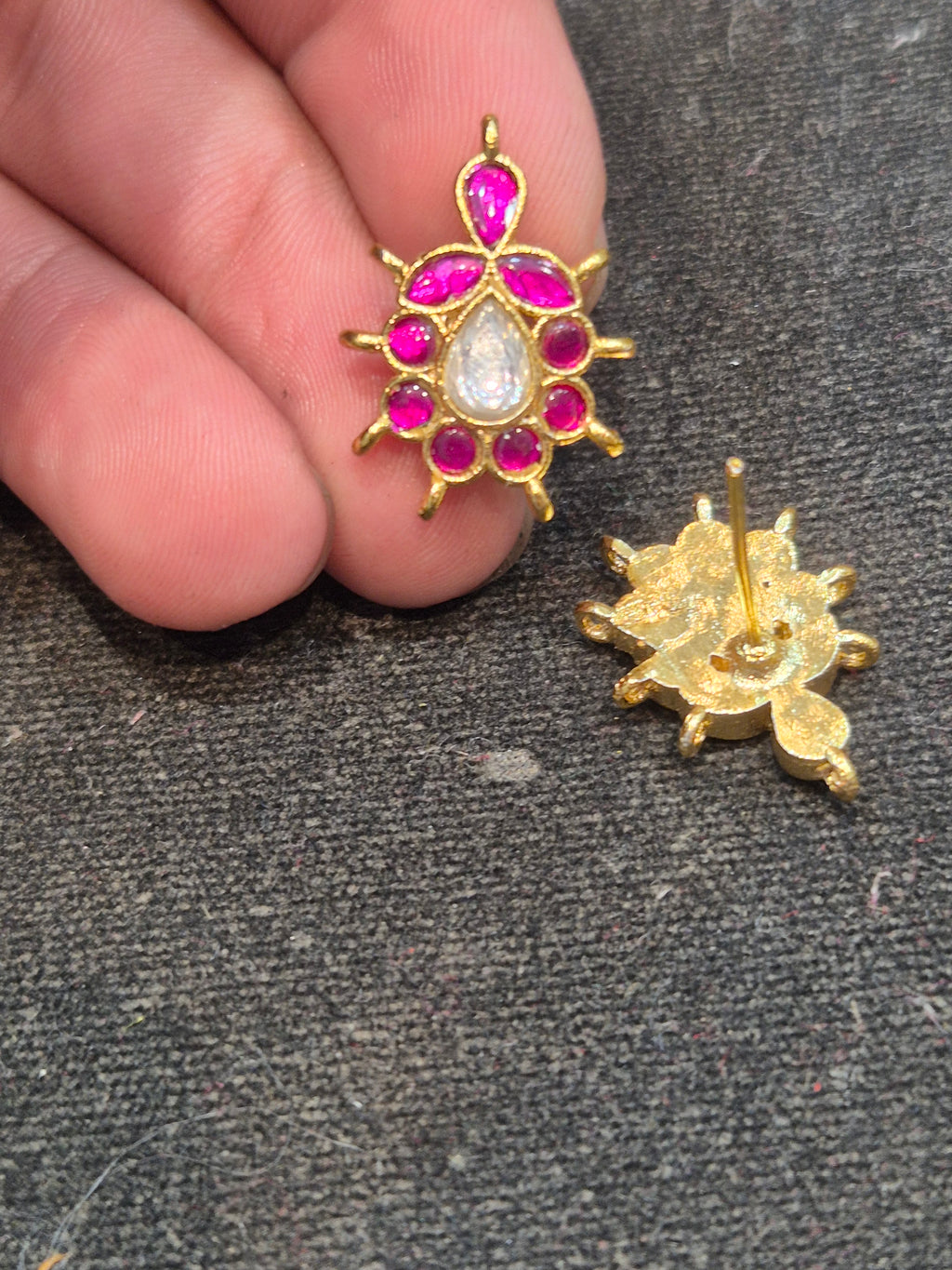 Jadau tops || 20 stones || 1 pair pack