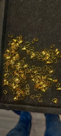 Golden hooks || approx 100 pcs in 10 grams || raw materials||