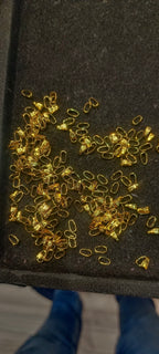Golden hooks || approx 100 pcs in 10 grams || raw materials||