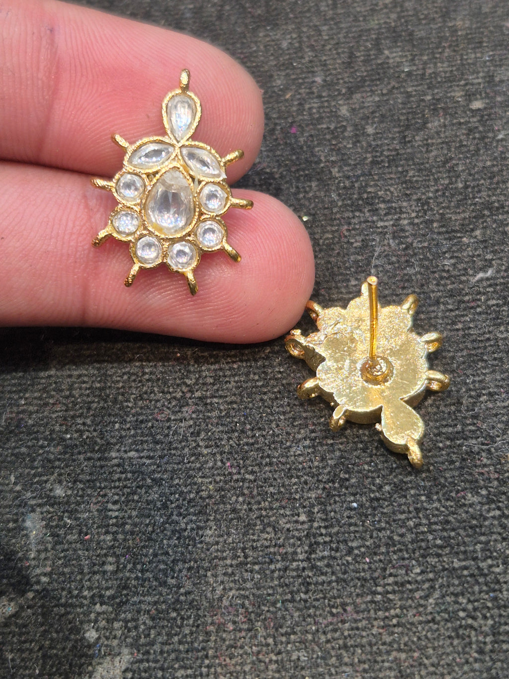 Jadau tops || 20 stones || 1 pair pack