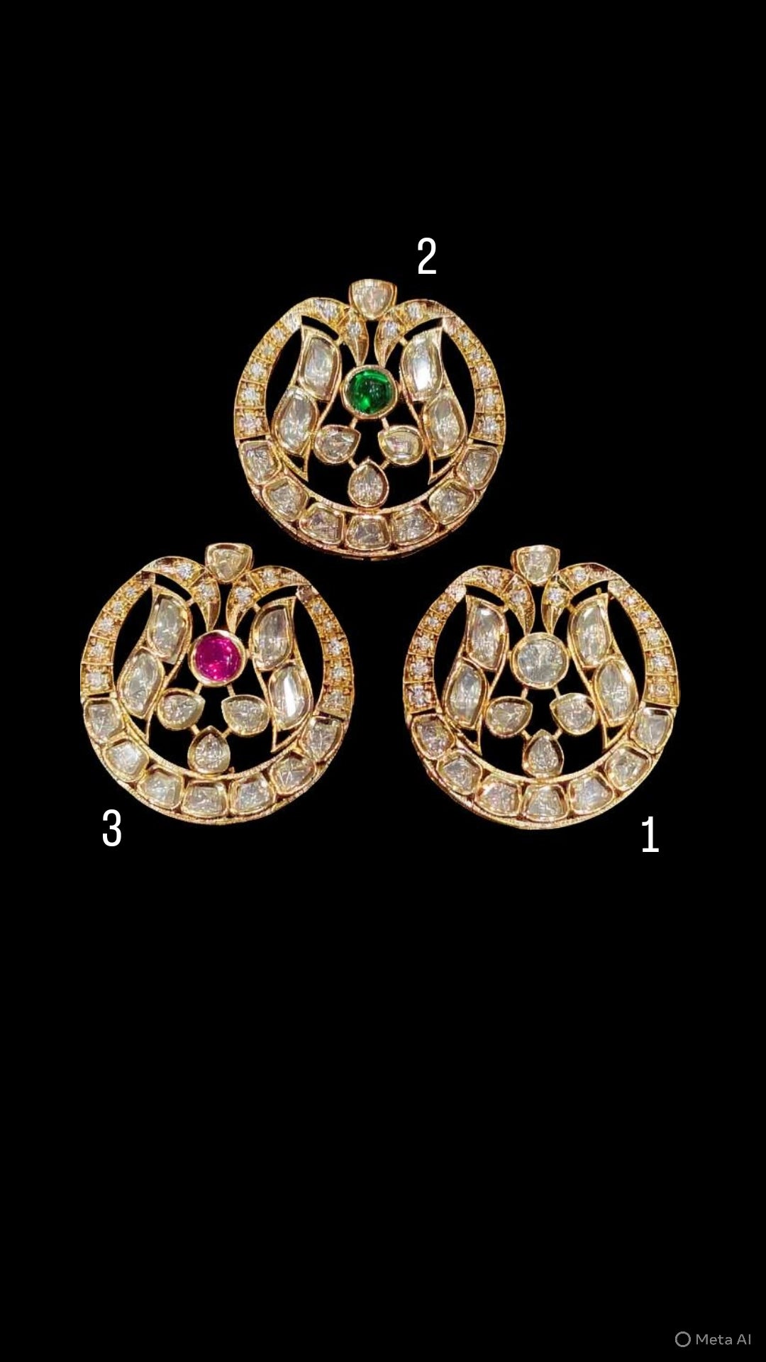Polki Pendant || 1 piece packing