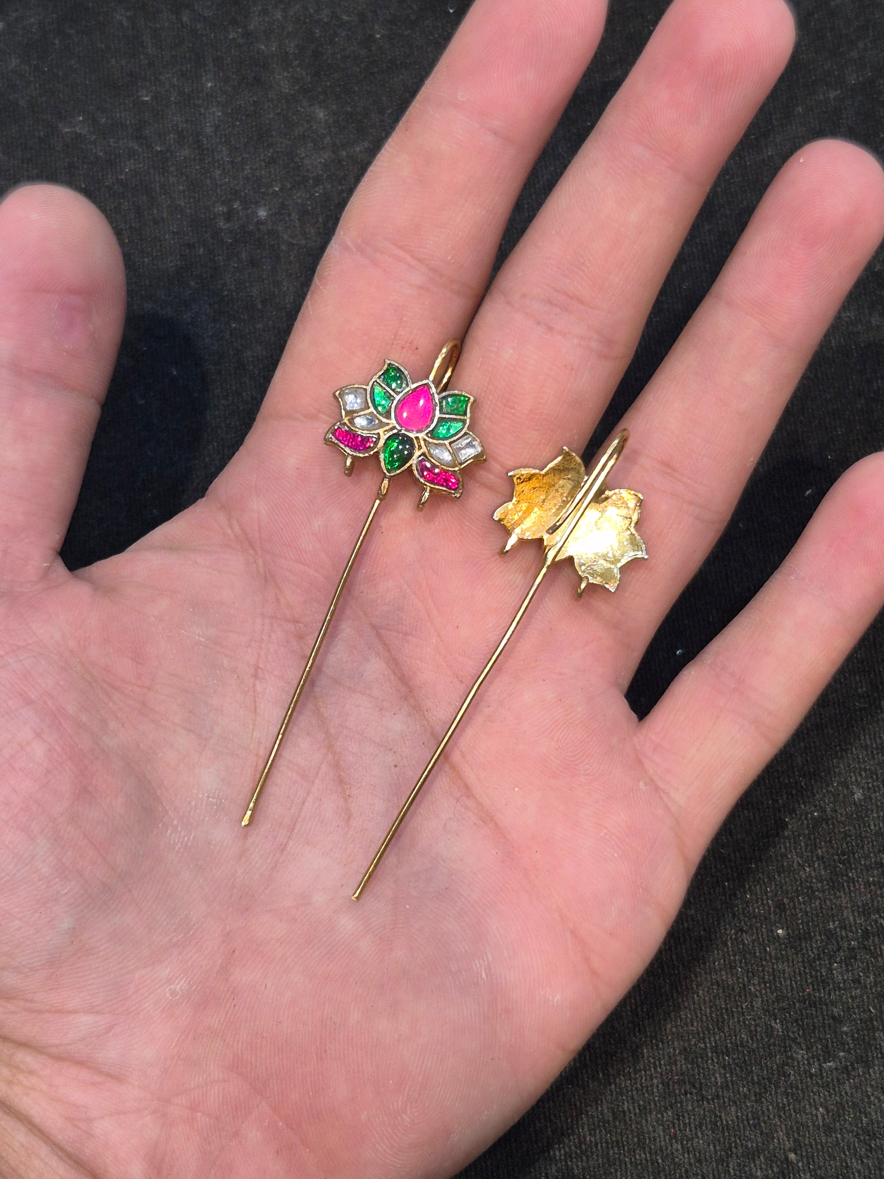 Jadau lotus bugadi || 1 pair pack ||