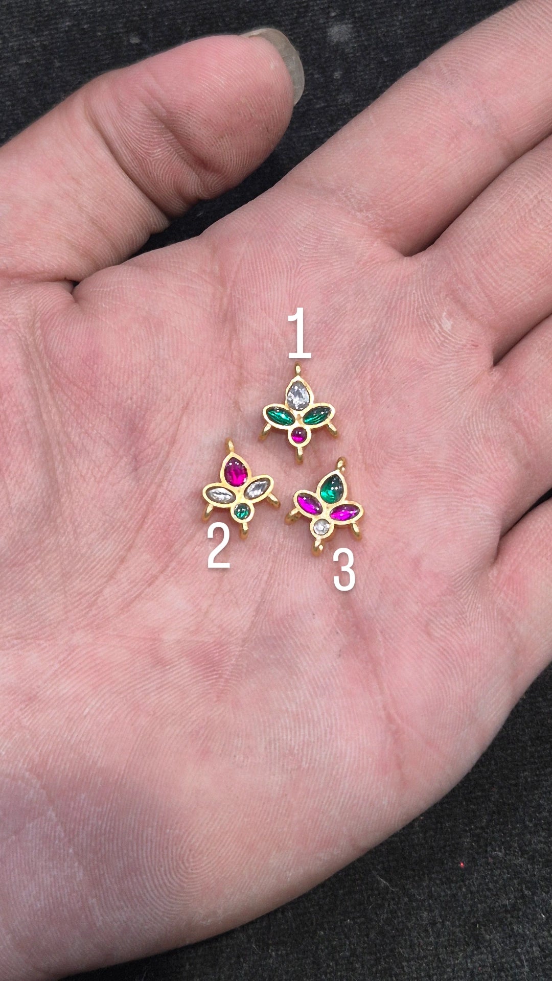 Jadau kundan || 4 stones ||