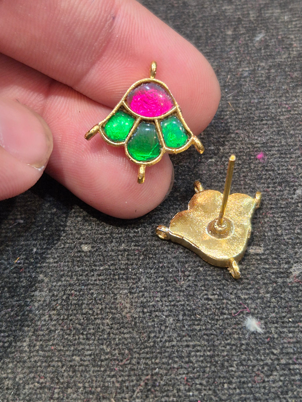 Jadau tops || 8 stones || 1 pair pack