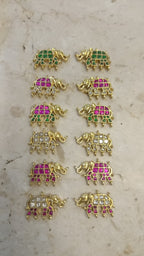 Jadau kundan elephant || 14 stones ||