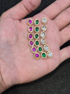 Polki Kundan oval || 1 piece and 6 pieces pack||