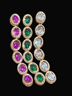 Polki Kundan oval || 1 piece and 6 pieces pack||