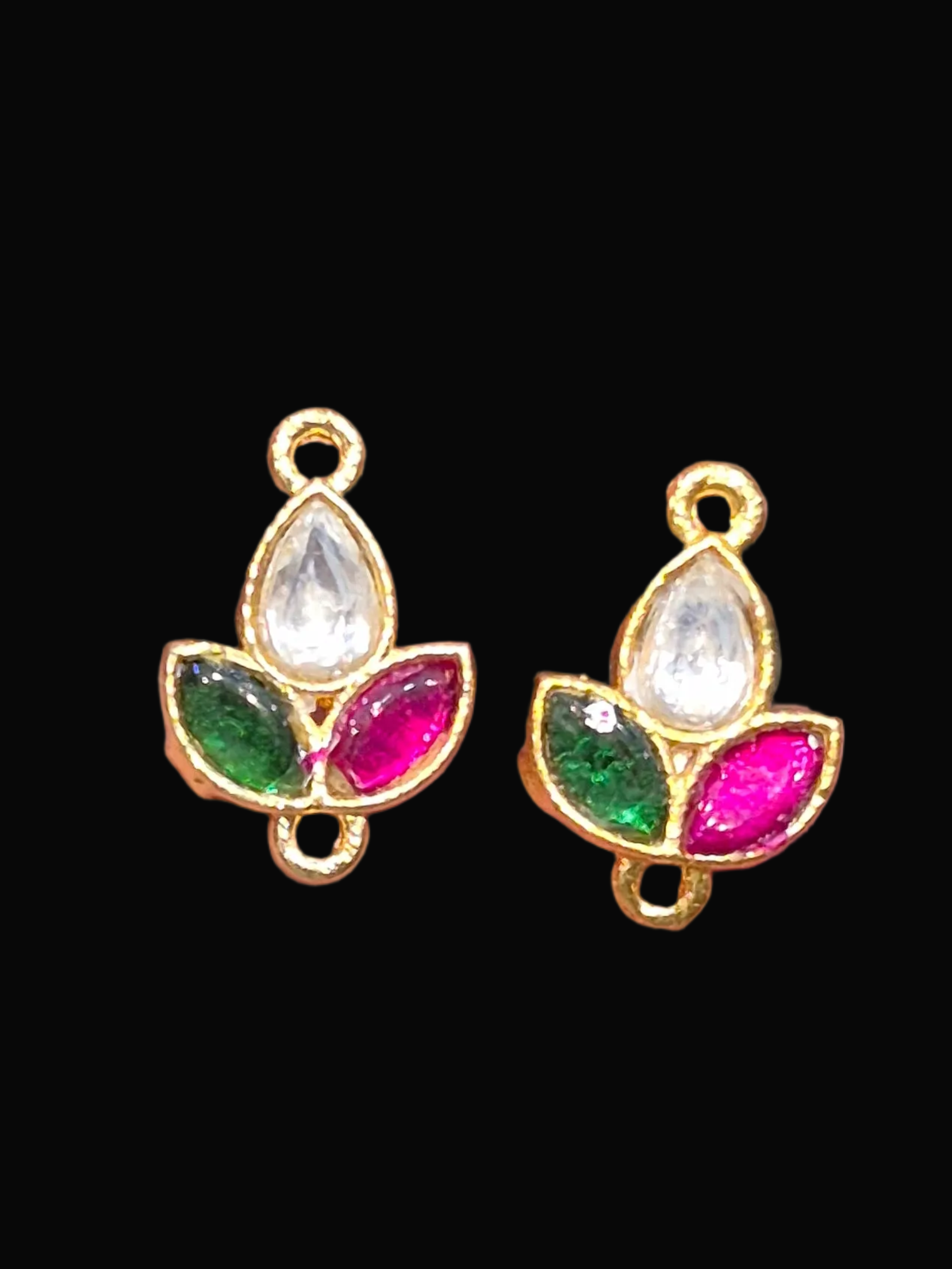 Jadau tops || 6 stones || 1 pair pack