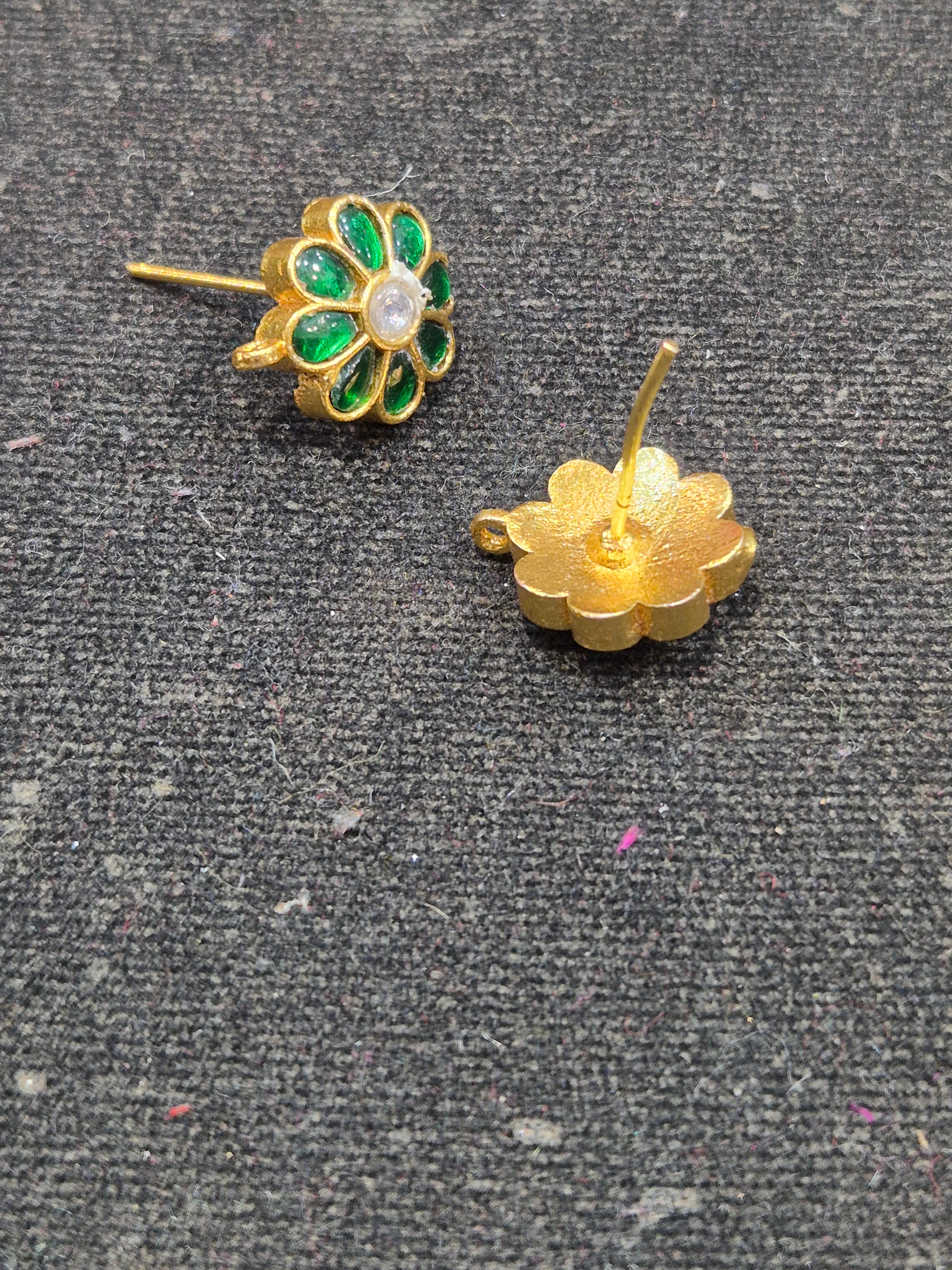 Jadau tops || 18 stones || 1 pair pack ||