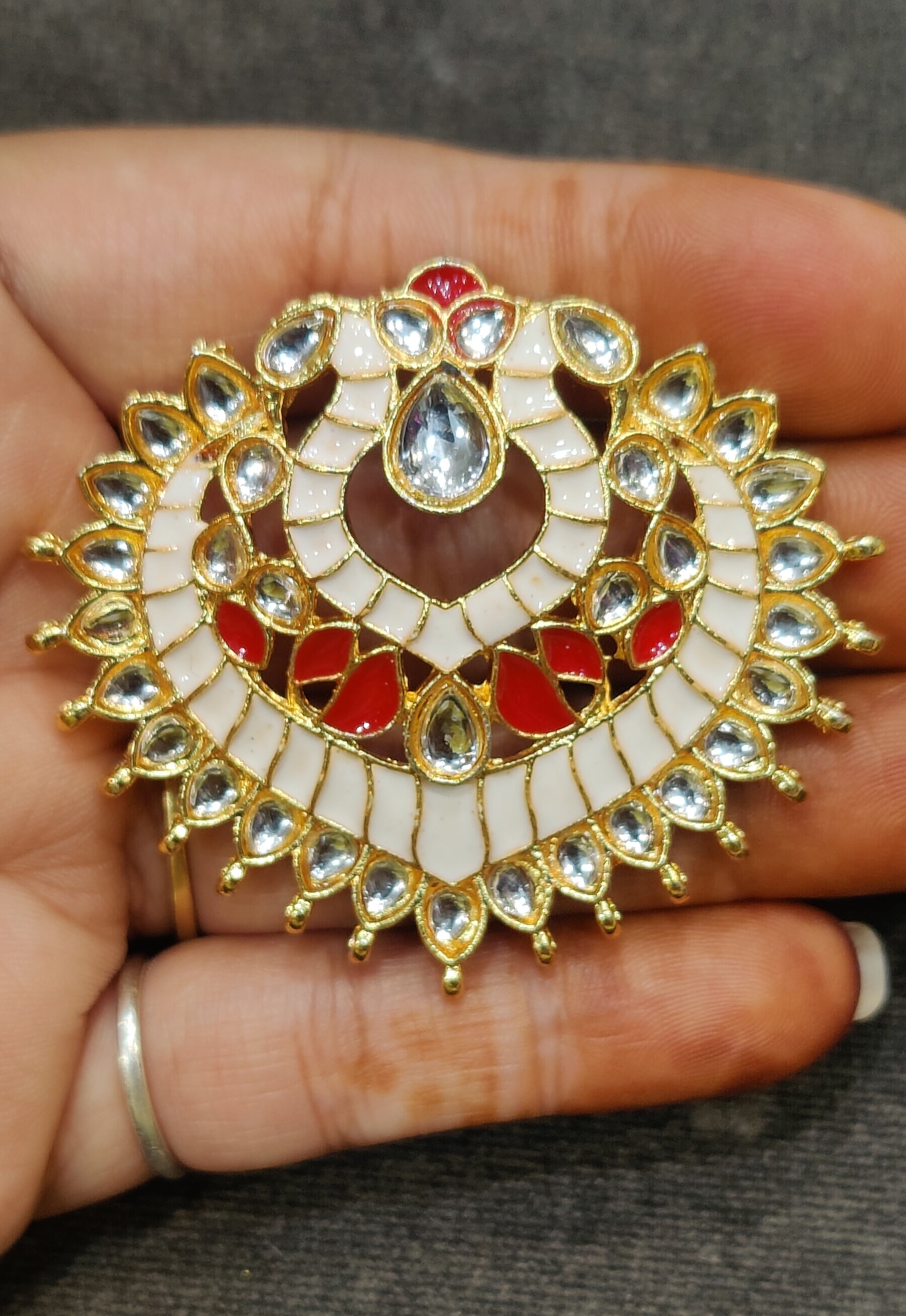 Meena kundan Pendant || Single piece packing