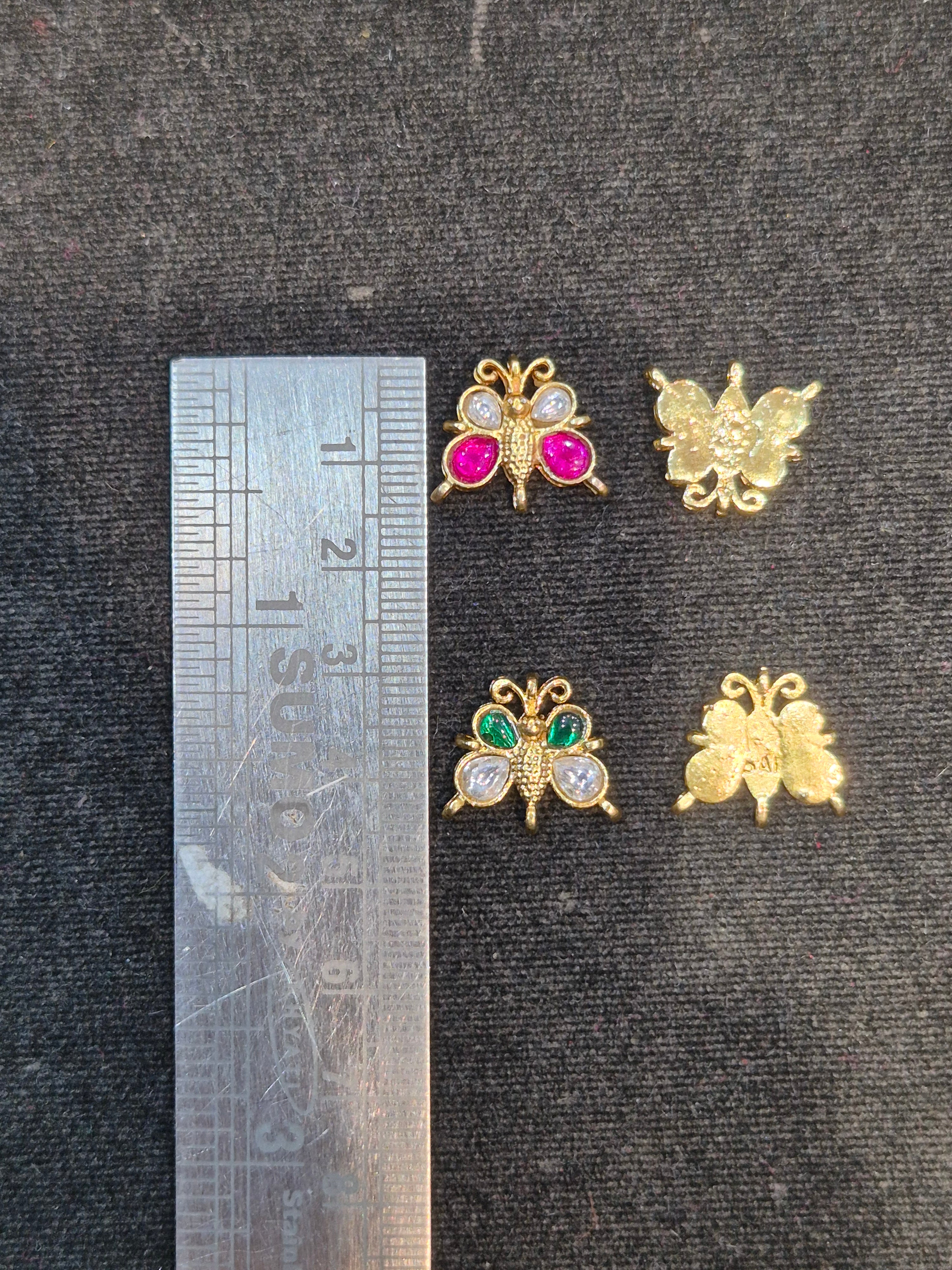 Jadau butterfly || 4 stones ||