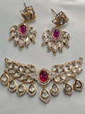 Polki Pendant earring set || 1 set packing