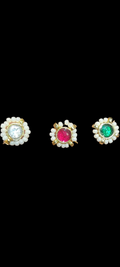 Single Stone Jadau Kundan|| 12 piece packing & 100 piece packing