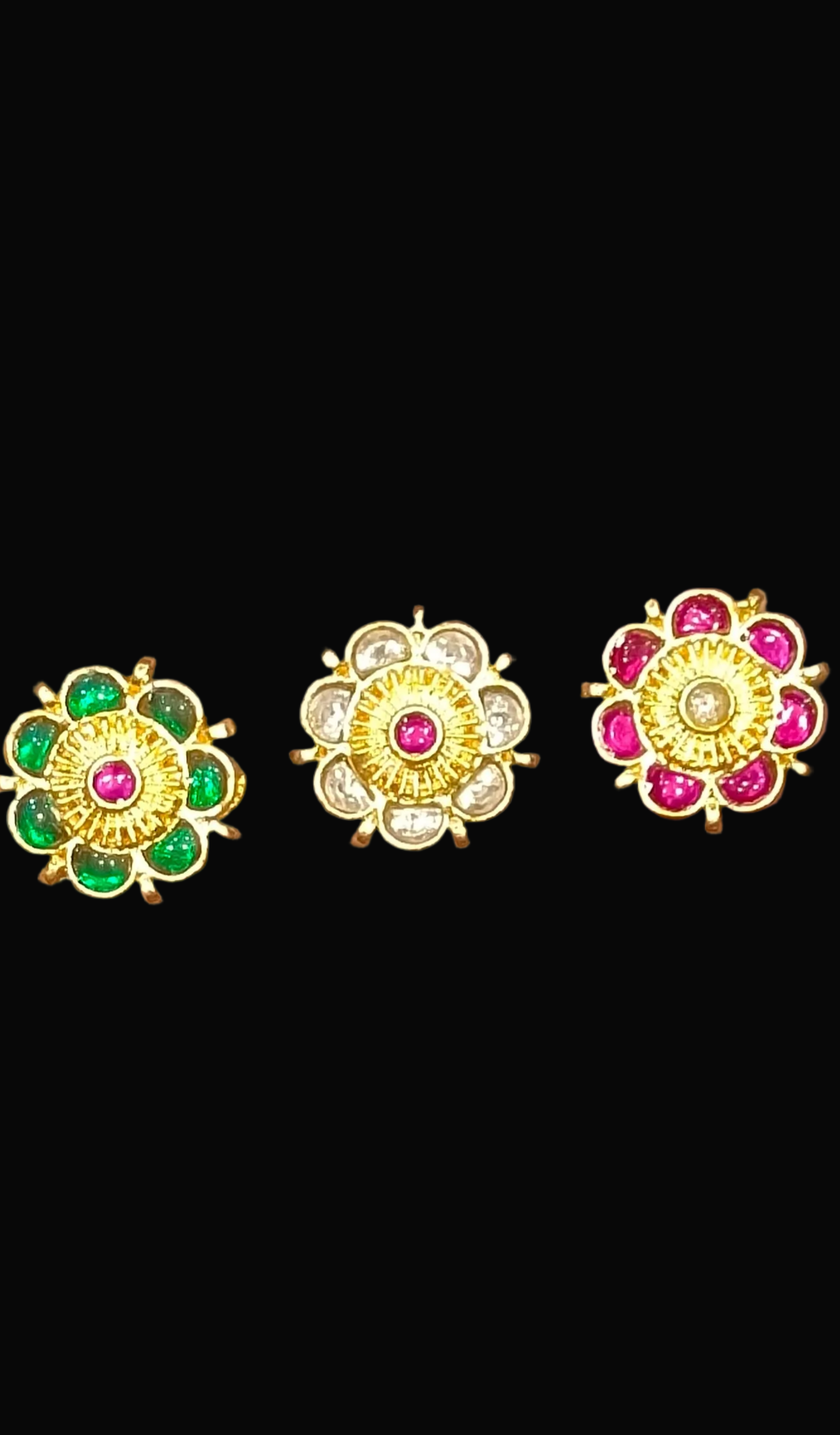 Jadau kundan|| 1 piece and|| 6 pieces pack||