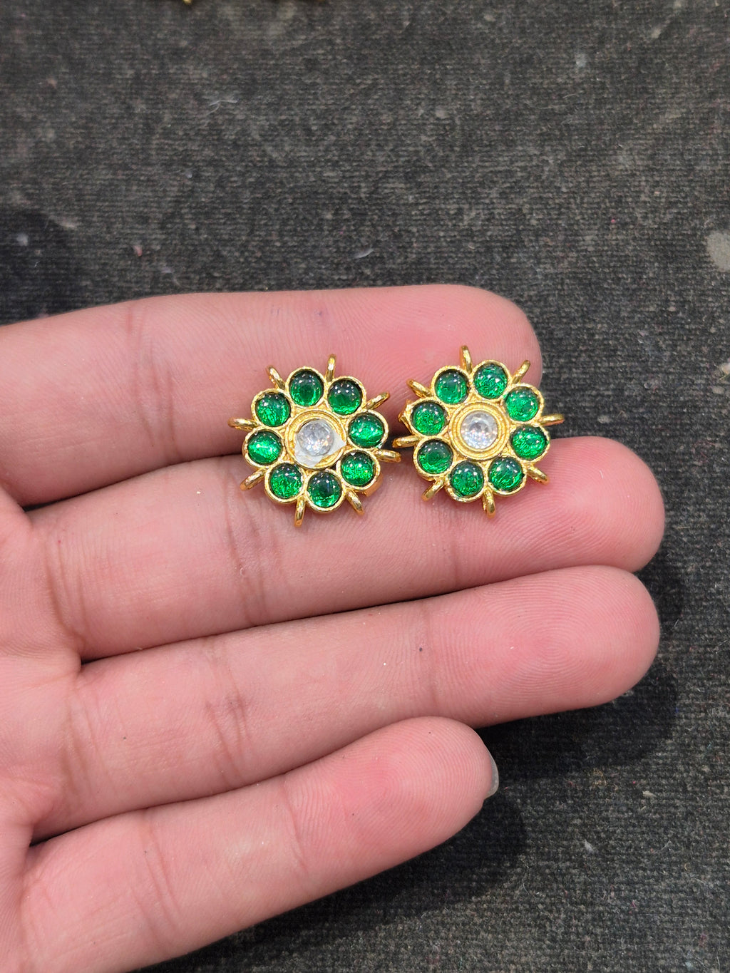 Jadau tops || 18 stones || 1 pair pack